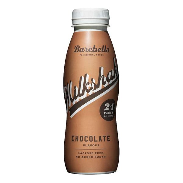 Barebells Chocolate protein milkshake, 24 g protein, lactose free, no added sugar