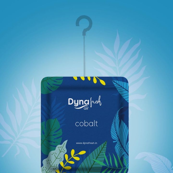 Dynafresh Air Cobalt hanging air freshener for bathroom, wardrobe and car