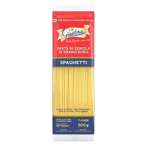 Gustora spaghetti, 100% durum wheat semolina pasta, 500 g