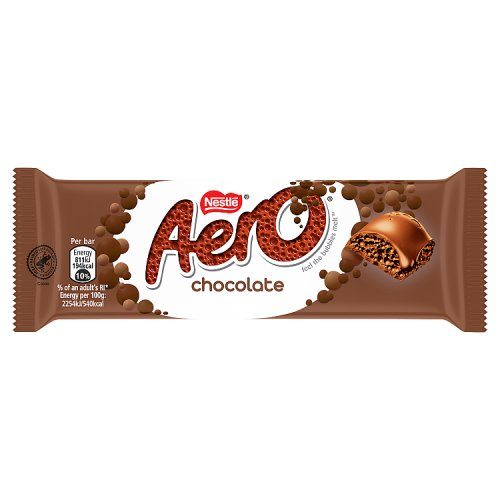 Nestle Aero bubbly milk chocolate bar