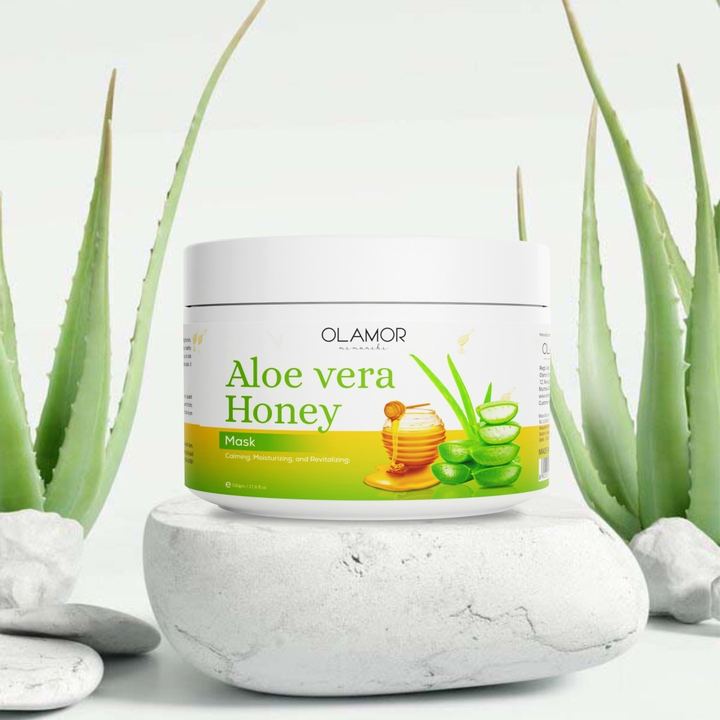 Olamor Aloe Vera Honey face mask, 500 g jar
