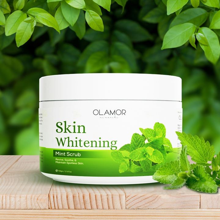 Olamor Skin Whitening Mint scrub, 500 g jar